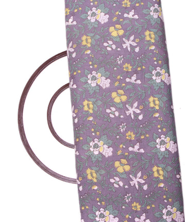 Grey Colour Floral Print Cotton Fabric